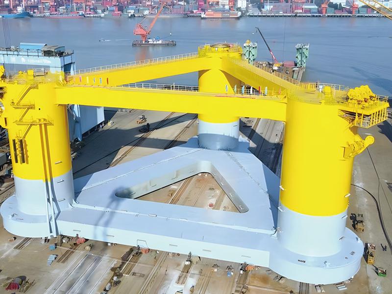 Floating offshore wind power platform